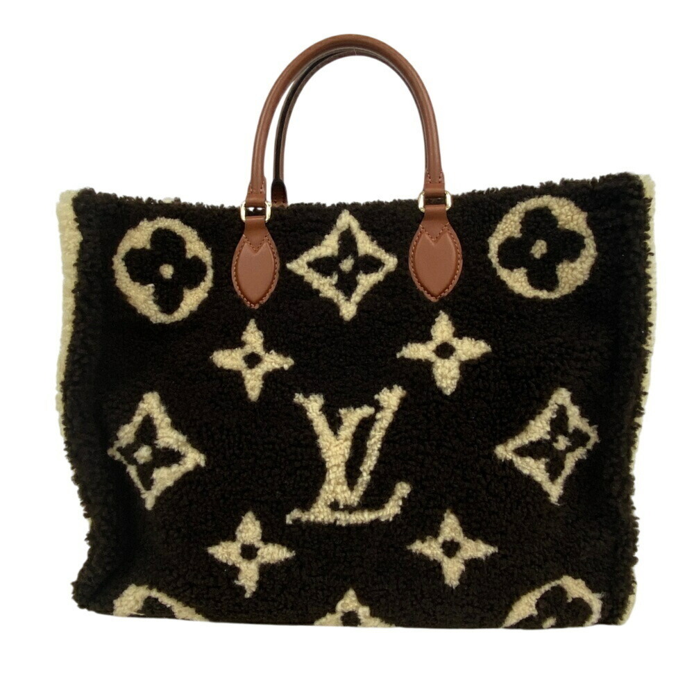 LOUIS VUITTON M55420 On the Go GM Monogram Teddy Handbag High Women's Brown - Picture 2 of 16